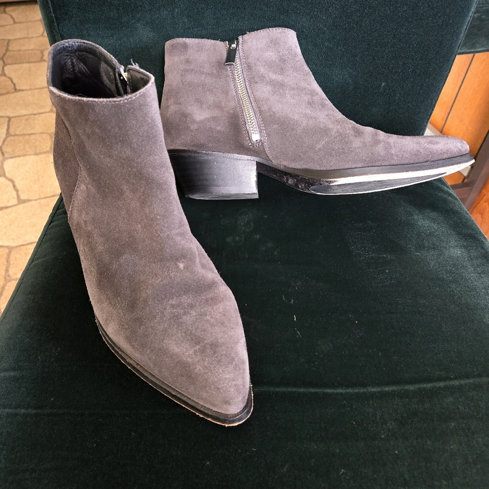 Thursday Boot Co Womens Smoke Gray Suede Downtown BOOTIES 10